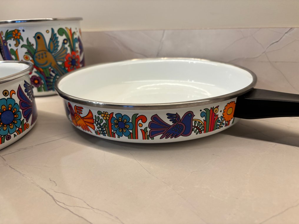 Villeroy & Boch - Christine Reuter - 平底鍋 (3) - Acapulco - 金屬, 瑪瑙 - 3个“Acapulco”故障。 #2.1