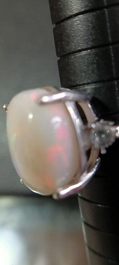 銀 - 戒指 - 欧泊戒指 7.15 克拉 #3.2