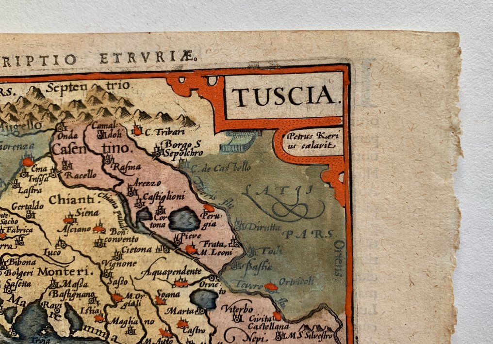 Italy - Tuscany; P. Bertius - Tuscia - 1601-1620 #2.1