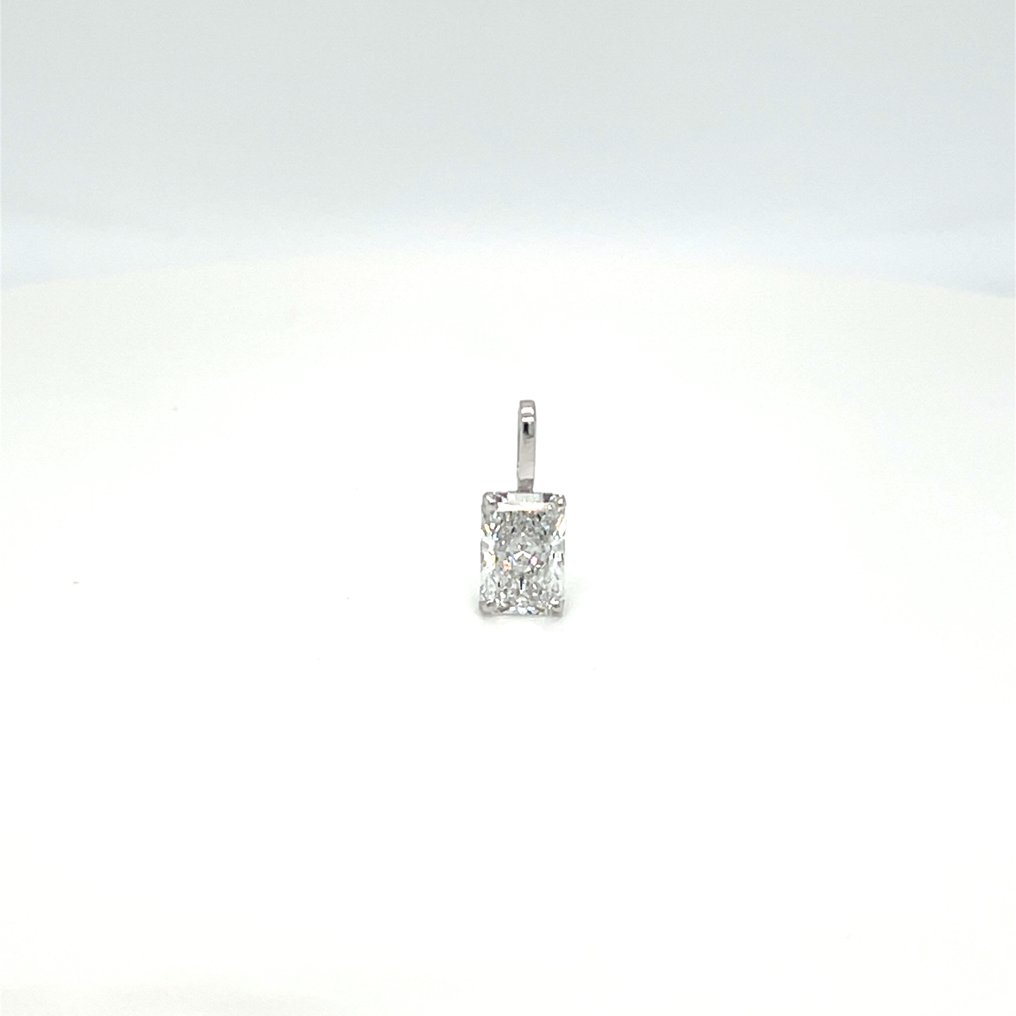 没有保留价 - 吊坠 - 14K包金 白金 - 1.09ct. tw. 钻石 (实验室培育) #1.0