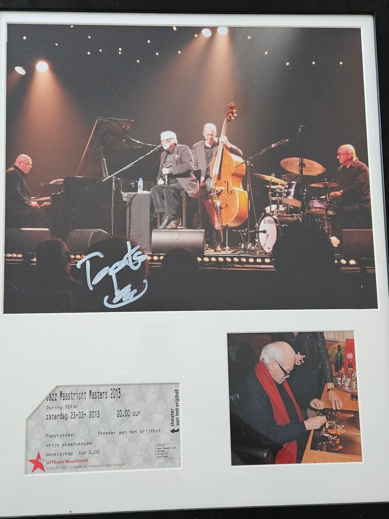 Toots Thielemans - Photo, Concert ticket - 2013 - Signé à main #1.0