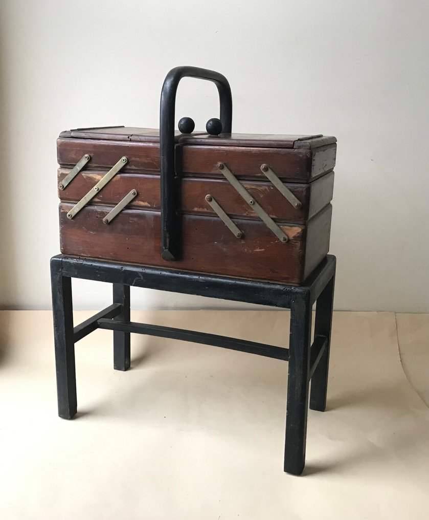 缝纫盒 - 木 - 复古缝纫盒 #1.0