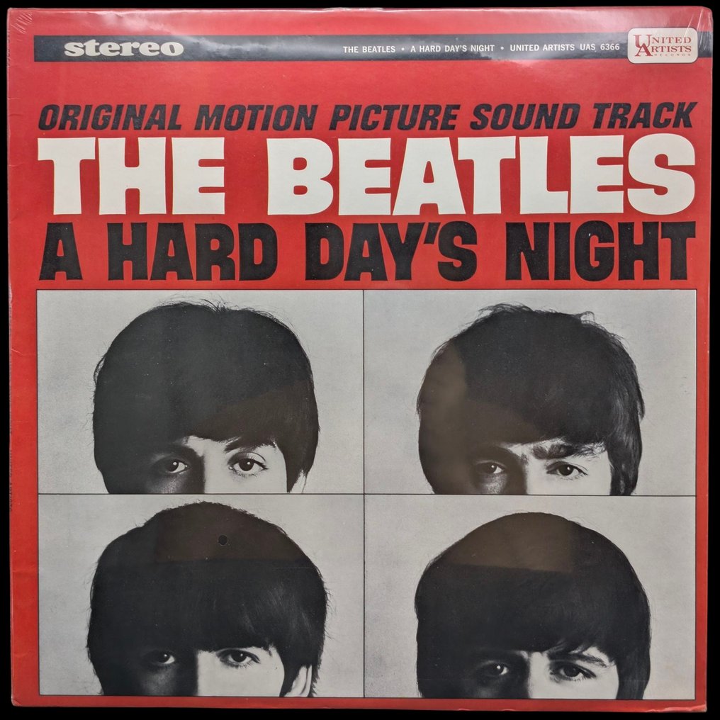 披頭四 - A Hard Day's Night - 黑膠唱片 - 第1次立體聲按壓 - 1964 #1.0