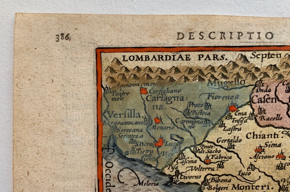 Italy - Tuscany; P. Bertius - Tuscia - 1601-1620 #1.0