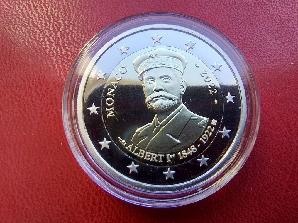 Monaco. 2 Euro 2022 "Albert Ier" Proof  (Nincs minimálár) #1.0