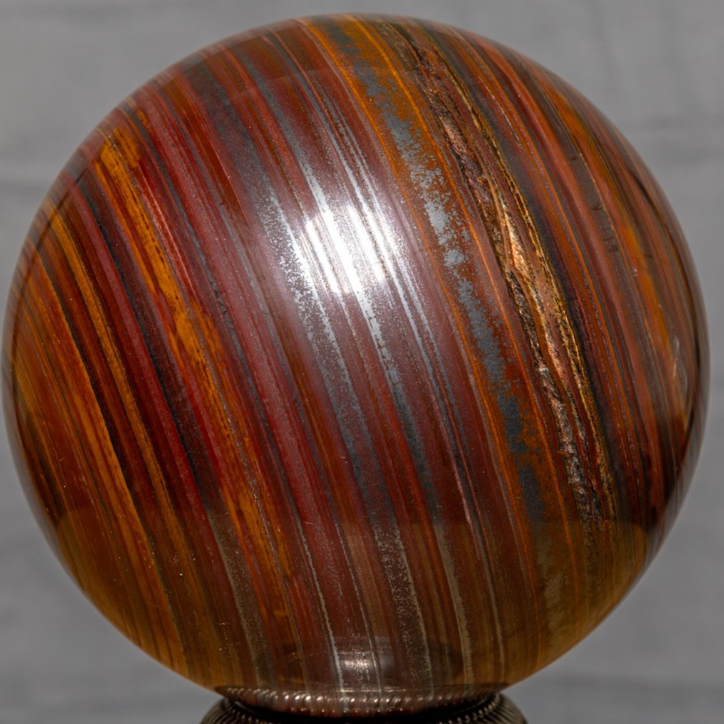 Tigeriron large AAA Tigeriron sphere - Height: 12.7 cm - Width: 12.7 cm- 3142 g #2.1