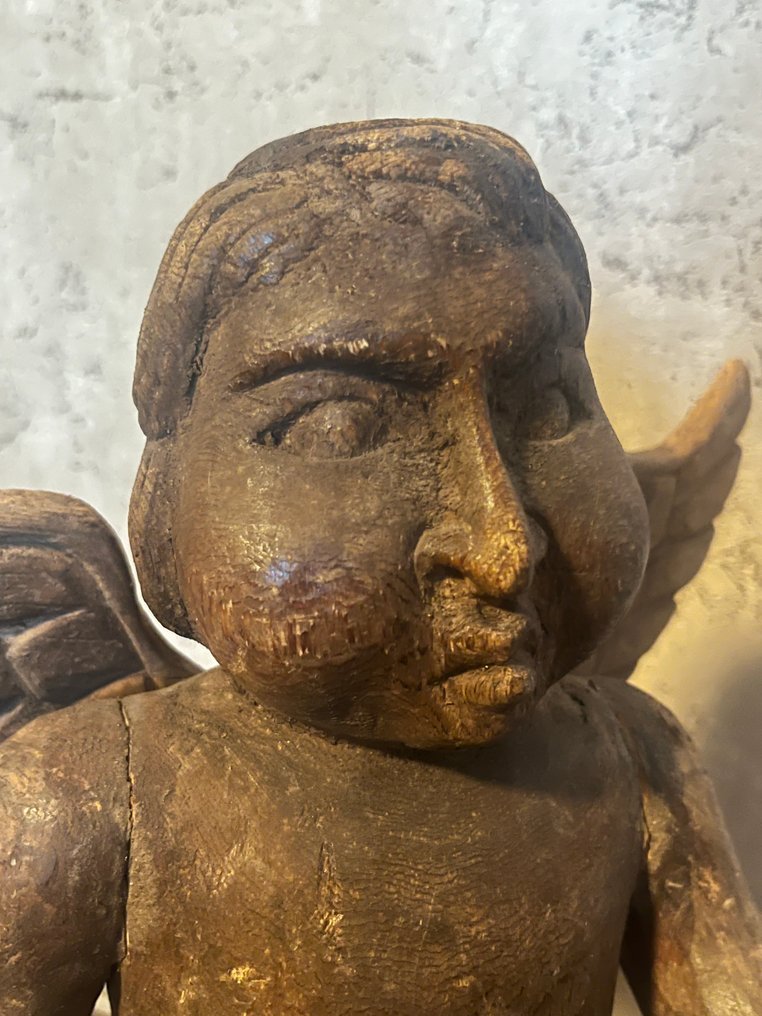 Sculpture, Angelo - 50 cm - Wood #1.0