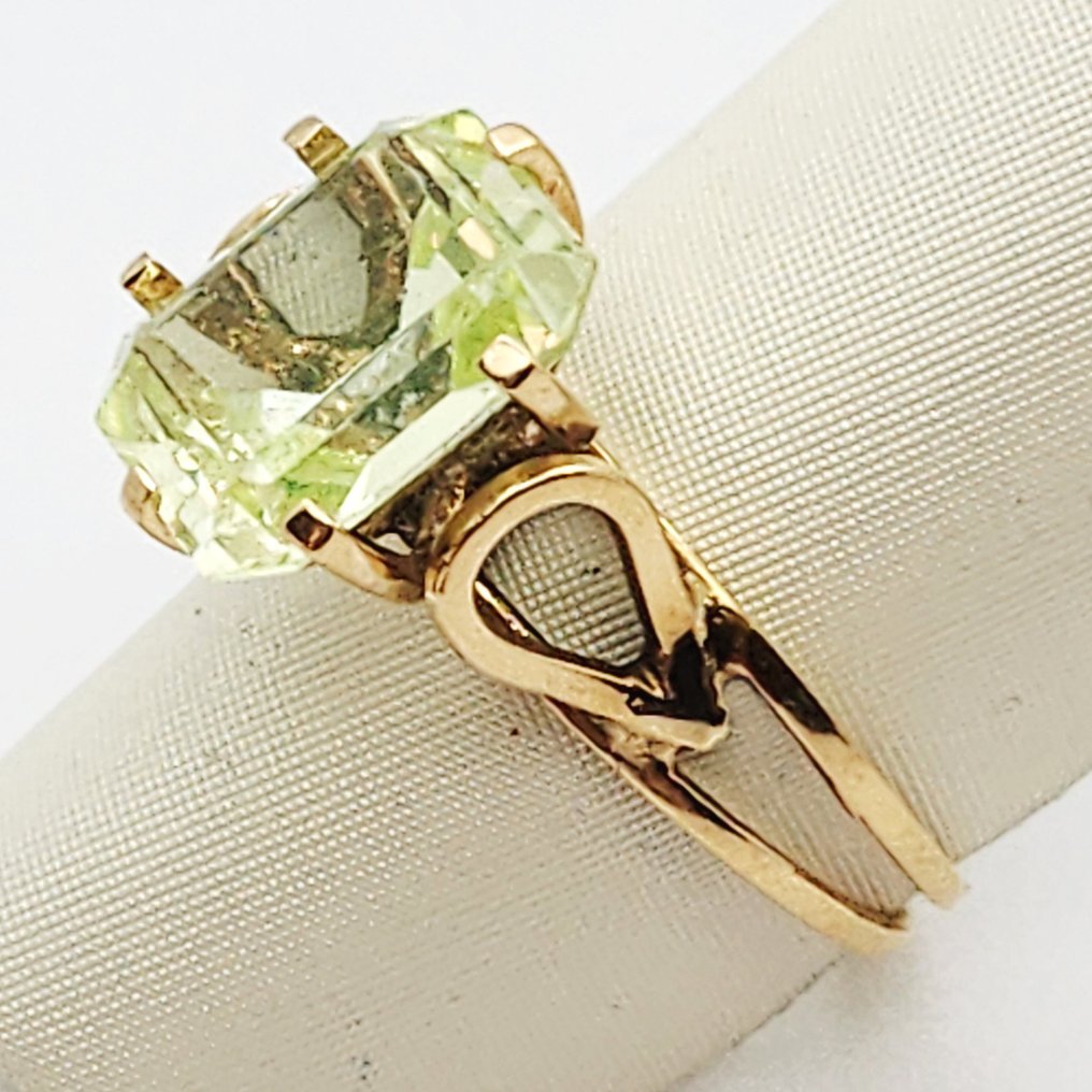 Δαχτυλίδι - 18 καράτια Κίτρινο χρυσό -  3.70ct. tw. Βηρύλλος #2.1