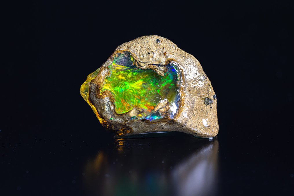 MAGNIFIQUE Opale Brute PAYSAGE 25,42 karat - INGET RESERVPRIS - Höjd: 27 mm - Bredd: 18.3 mm- 5.08 g - (1) #1.0