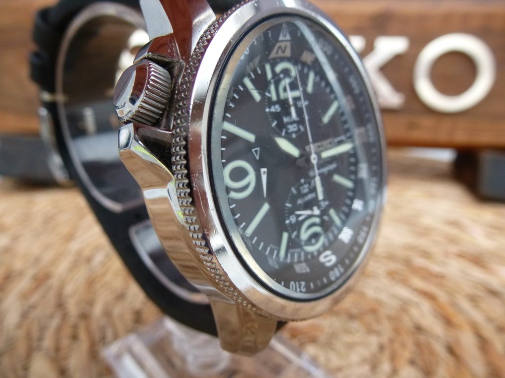 Seiko - Prospex - Nincs minimálár - Aviator Solar V172-0AG0 Chronograph - Férfi - 2020+ #2.1