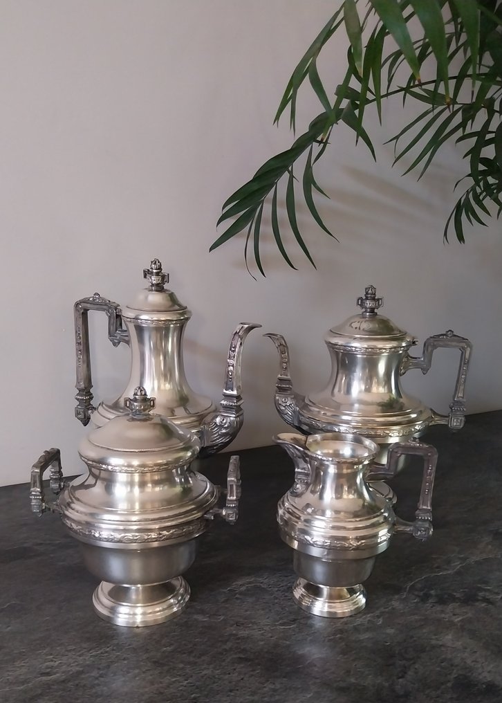 Kaffee- und Teeservice - Style Néo-Classique / Second Empire - Versilbert #1.0