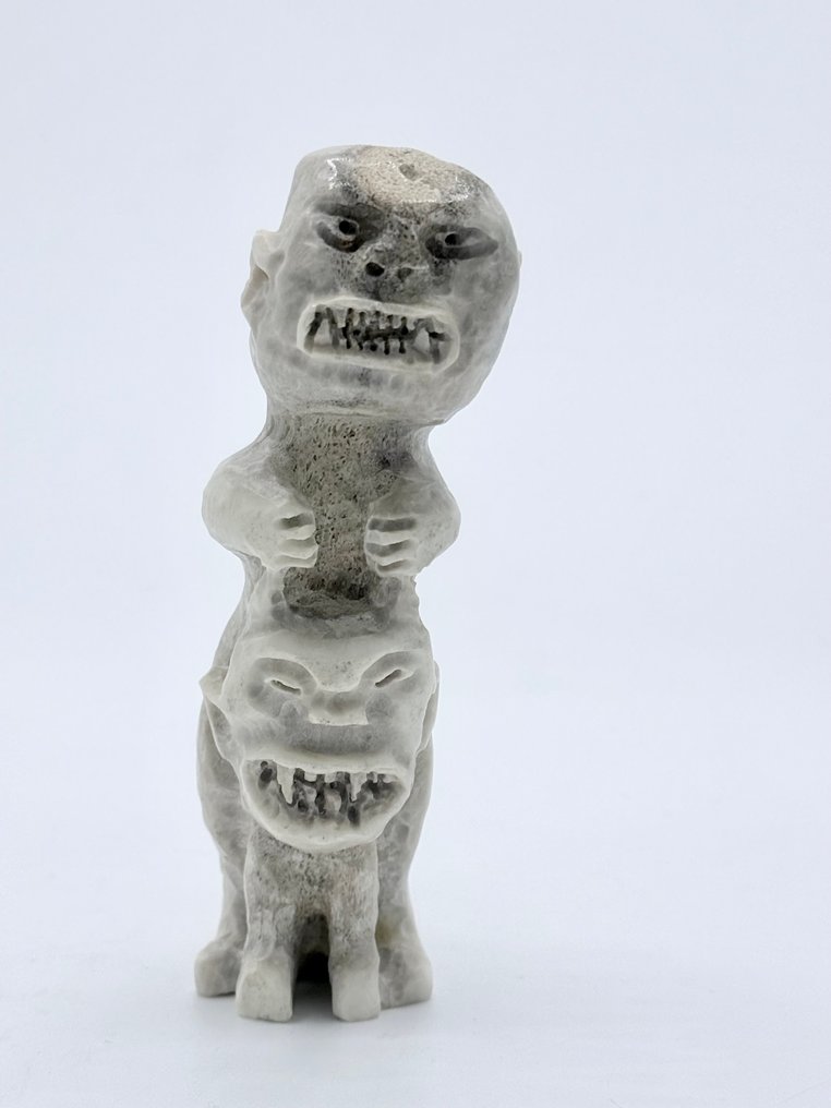 Tupilak bone - Greenland 11,67cm - Statuetta - Groenlandia  (Senza Prezzo di Riserva) #3.2