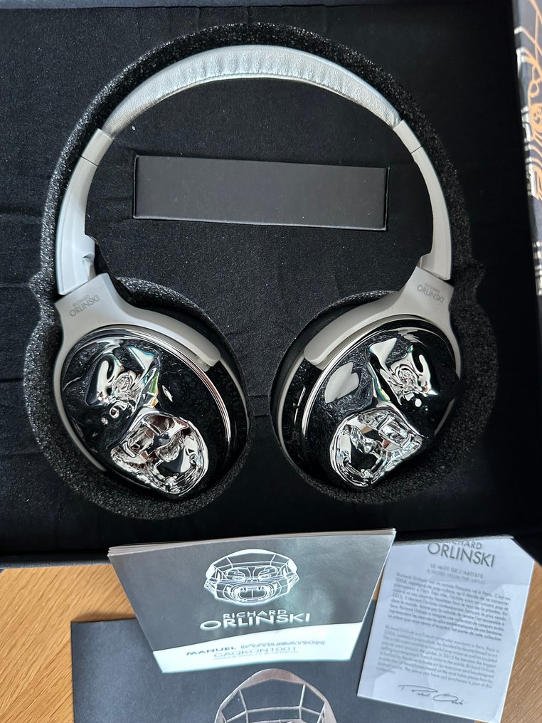 Richard Orlinski exclusive design - Silver Bluetooth Headphones - wild kong Headphone #2.1