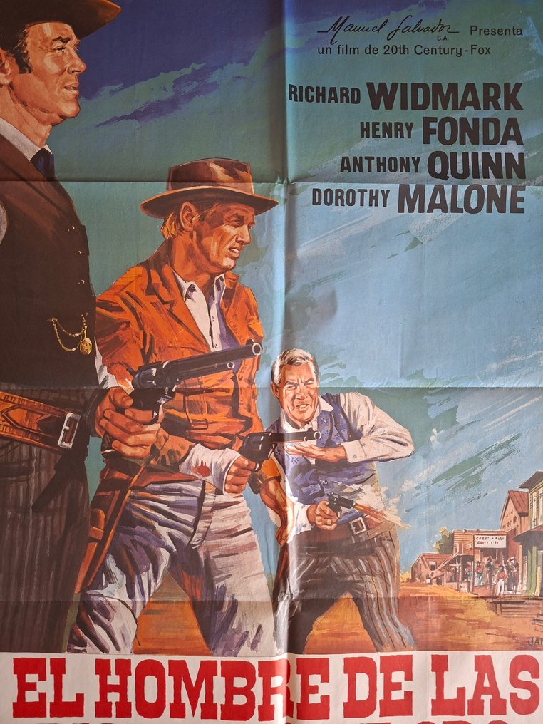 WESTERN - WARLOCK (EL HOMBRE DE LAS PISTOLAS DE ORO, + EXTRA) - Henry Fonda, Anthony Quinn, Richard Widmark... - 1950s #4.3