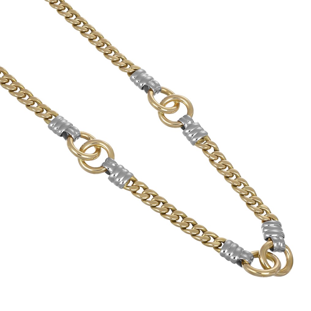 Halsketting - 18 karaat Geel goud, Witgoud #1.0