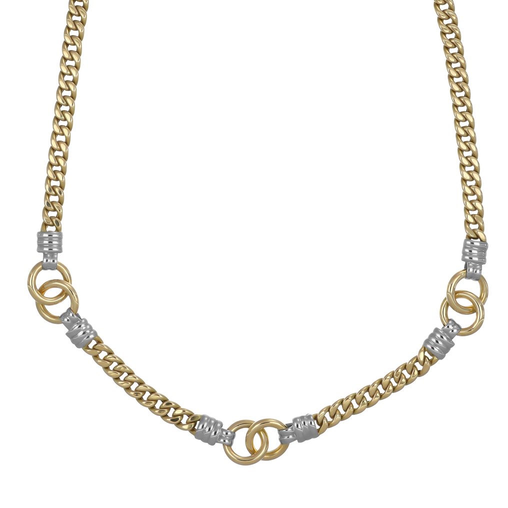 Halsketting - 18 karaat Geel goud, Witgoud #4.3