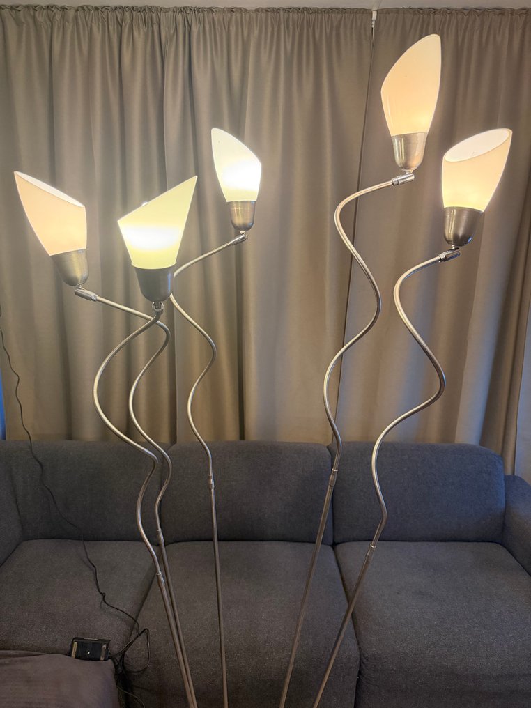 Pola Amestelveen - 落地灯 - 黄铜, 玻璃 - 罕见的吸睛之物 #1.0