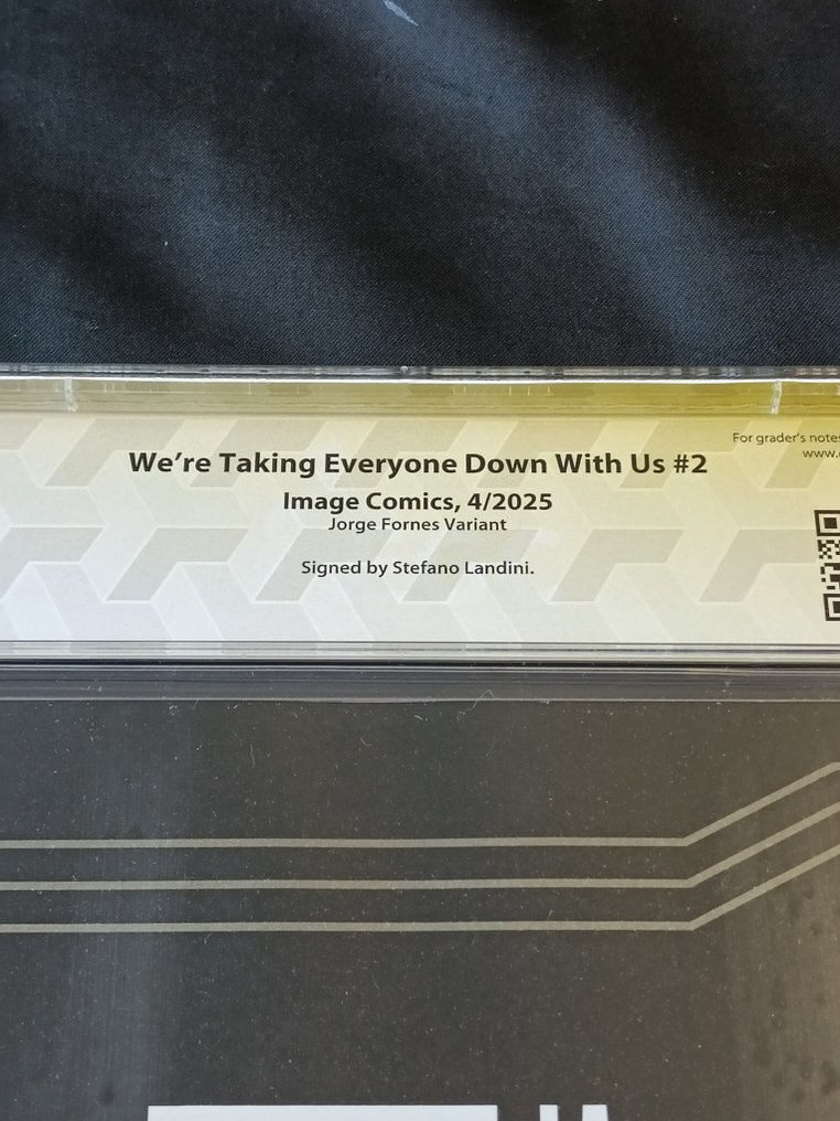 We're Taking Everyone Down with Us #1 + #2 Jorge Fornés Variant - EGC 9.8 + 9.8 - Custom Label - Signed by Stefano Landini - 2 Signed graded comic - First edition - 2025 #4.3