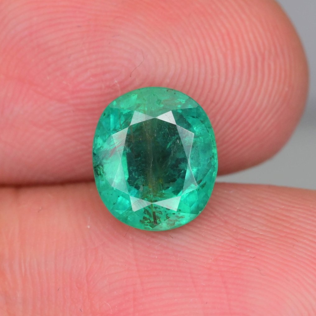 Zonder minimumprijs Groen Smaragd - 2.96 ct - nternational Colored Gemstone Association (ICA GemLab) #2.1
