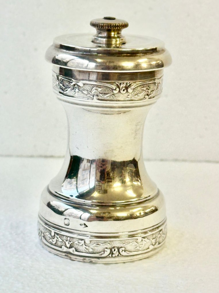 Minerva head - Solniță sare și piper - argint 950 - râșniță de piper #2.1