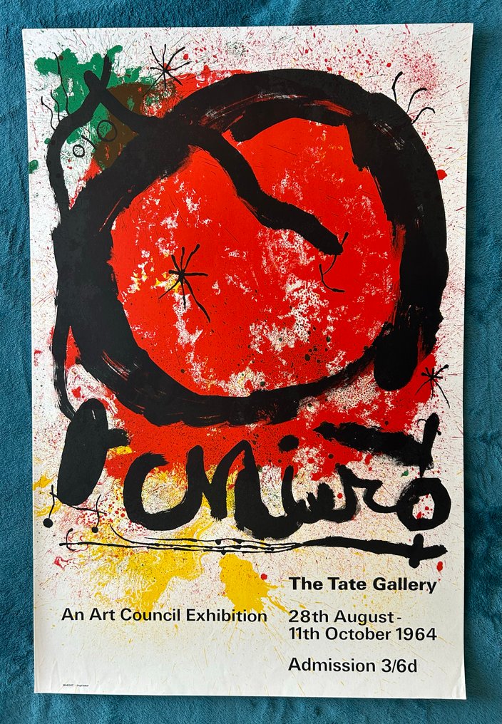 Joan Miró - [Original exhibition poster] - The Tate Gallery, London - 1964 #2.1