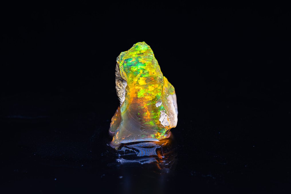 Υπέροχο ακατέργαστο Opale τοπίο 17,85 καράτια - Χωρίς ελάχιστη τιμή - Ύψος: 23.2 mm - Πλάτος: 16.2 mm- 3.57 g - (1) #1.0