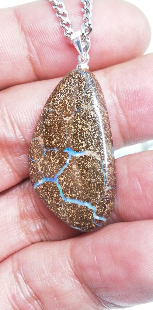 Magnifique Opale Boulder 29 καρατίων Χωρίς ελάχιστη τιμή. Κοσμήματα- 5.8 g #3.2