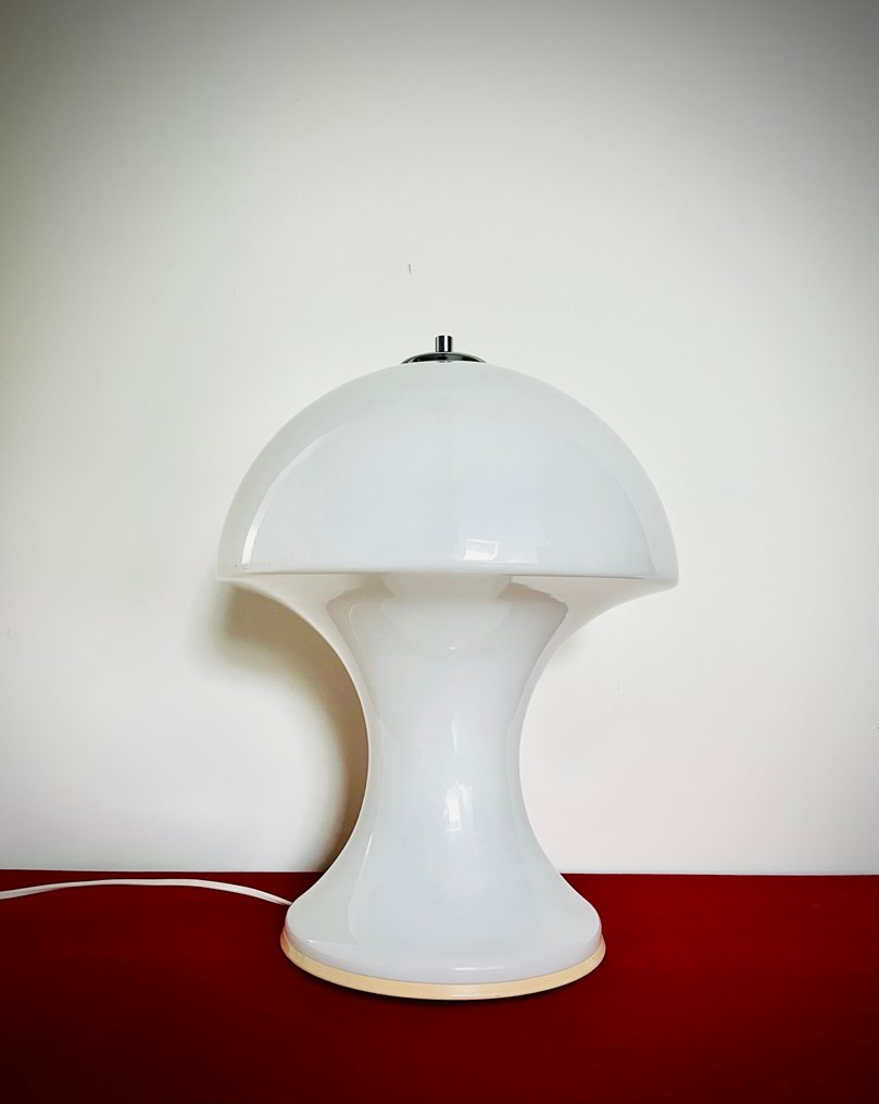 Wila Leuchten - Frank Bentler (attr.) - Lampa stołowa - Szkło opalowe #4.3