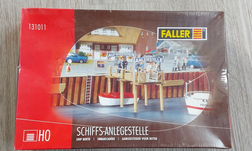 Faller H0 - 131011 - Byggsatser för modelltåg (1) - Byggsats 'Schiffs-Anlegestelle' original i folieförpackning, förseglad. #1.0