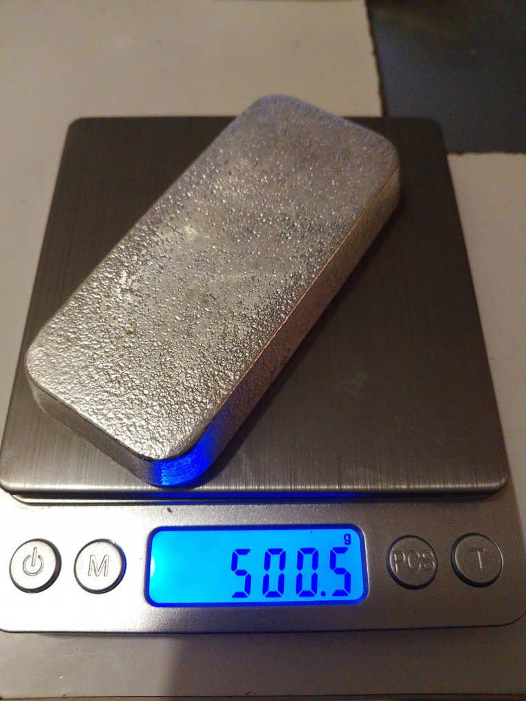 500 grammi - Argento .999 - Heraeus, Germany #1.0