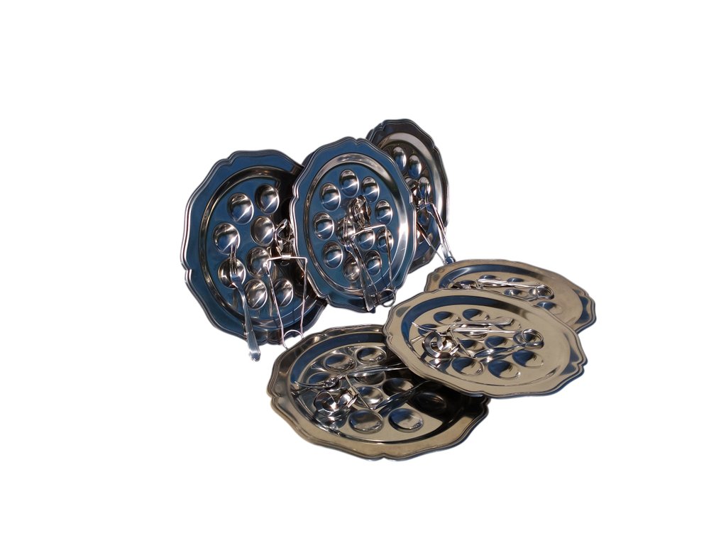 Guy Degrenne - 餐具組 (18) - met tangen en vorken - 鋼, 不銹鋼 - 设置蜗牛牌 #4.3