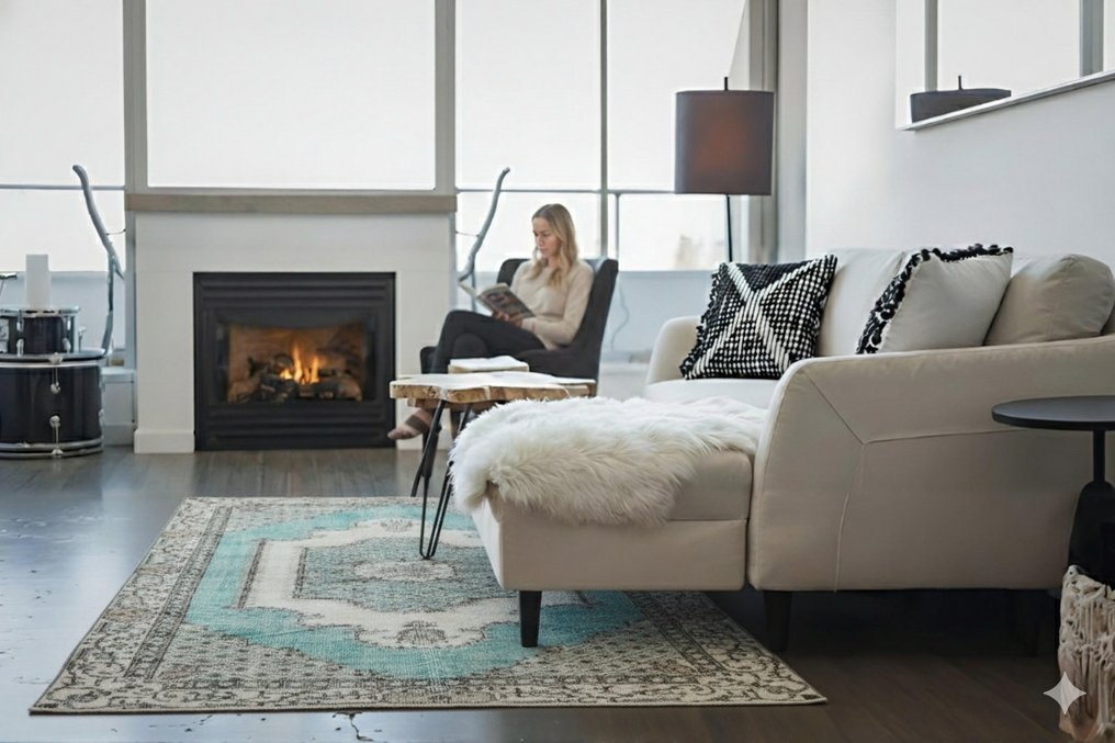 Green Vintage - Χαλί - 200 cm - 110 cm - με πιστοποιητικό #1.0