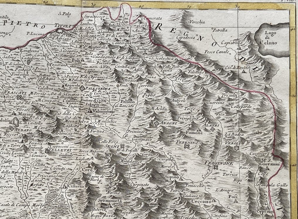 Italy - Lazio; Zuliani / Pitteri / Zatta - Campagan di Roma di Nuova Proiezione - 1781-1800 #4.3
