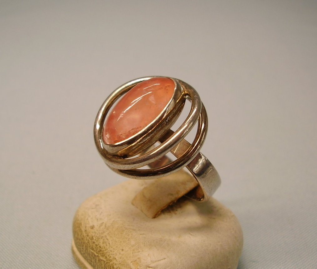Ohne mindestpreis - Niels Erik From - Ring Silber - 10.00ct. tw. Quarz - Design-Entwurf 1950 #3.2