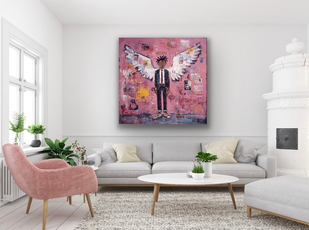 Eric Brumette - ANGEL JEAN MICHEL BASQUIAT - Toile L #3.2