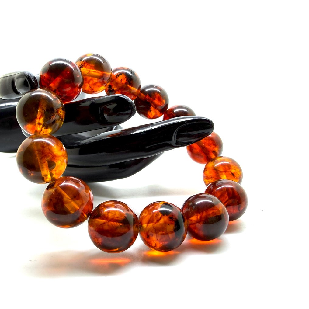 手链 波罗的海琥珀 大珠 16 毫米 32.6 克 - 琥珀 - Baltic amber - succinite #1.0