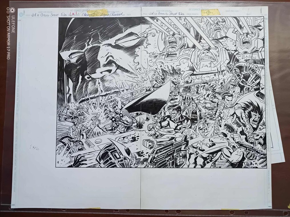 Ron Wagner / Bill Reinhold - 1 Original page - JLA, Darkseid - JLA in Crisis Secret Files - 1999 #1.0