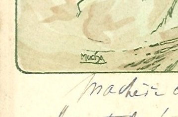 Alphonse Mucha (1860–1939) - 'Chocolat Masson' or 'Mexico Chocolate' - Signed Original lithograph - Art Nouveau - 1897 #3.2