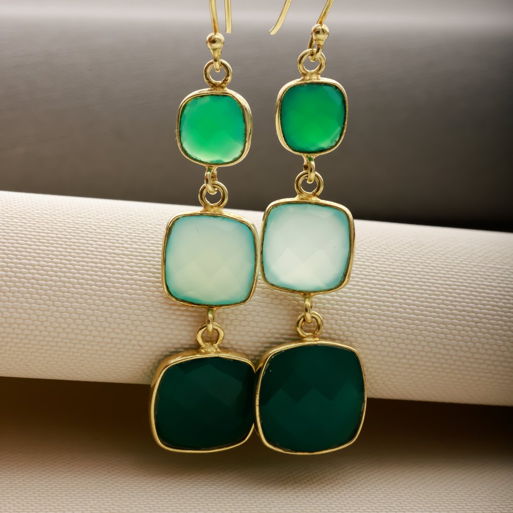 Senza prezzo di riserva - Orecchini Argento - 1.00ct. tw. Quarzo - Con rapporto di laboratorio #1.0