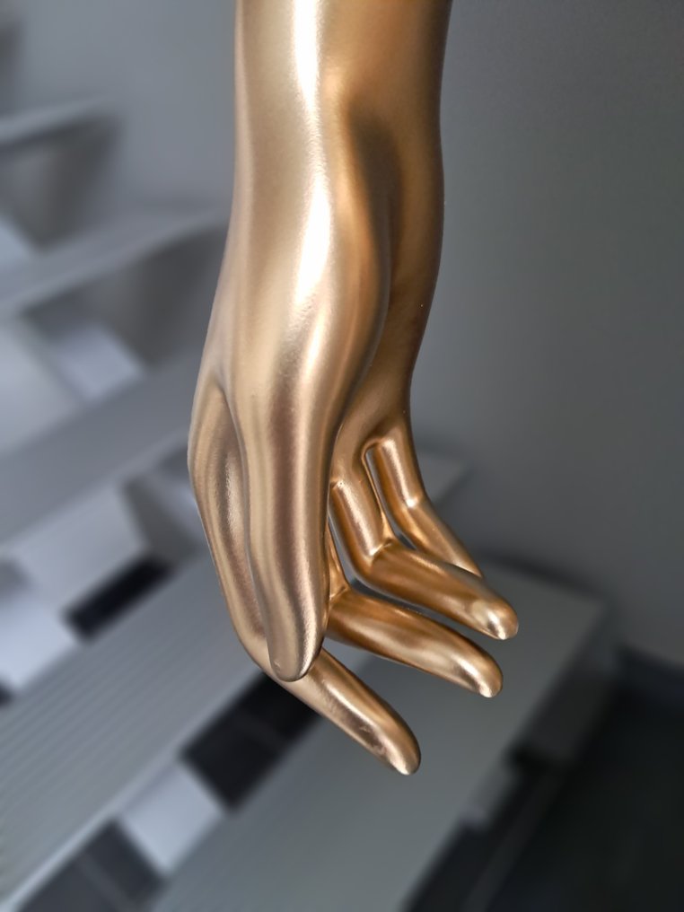 Mannequin - Kunstzinnige gouden mannequin/lamp - Resin, polyester #4.3