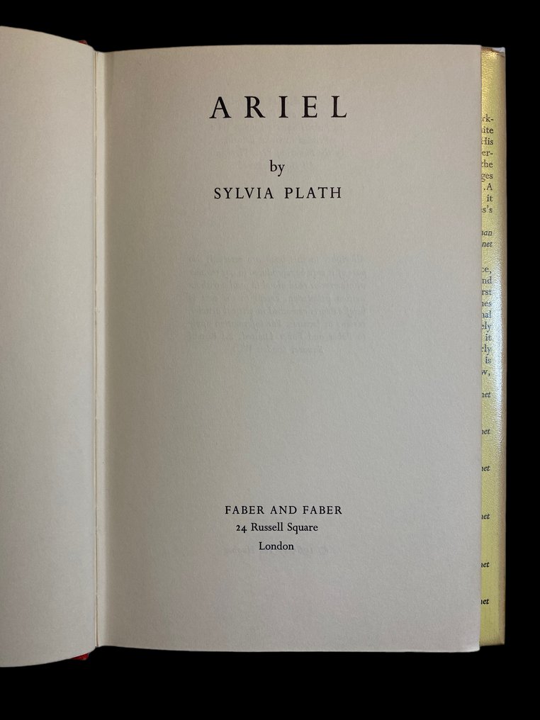 Sylvia Plath - Ariel - 1965 #1.0