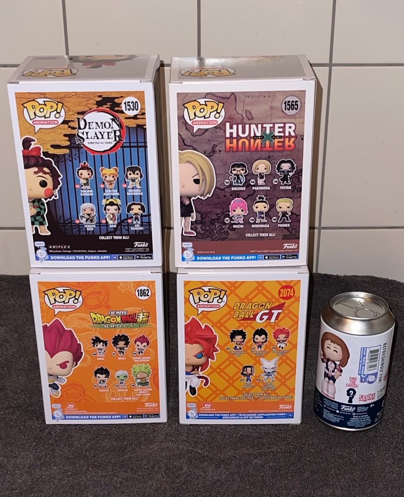 Funko  - Funko Pop Anime Bundel - 4 Funko Pops + 1 soda pop - 2020+ - China #4.3