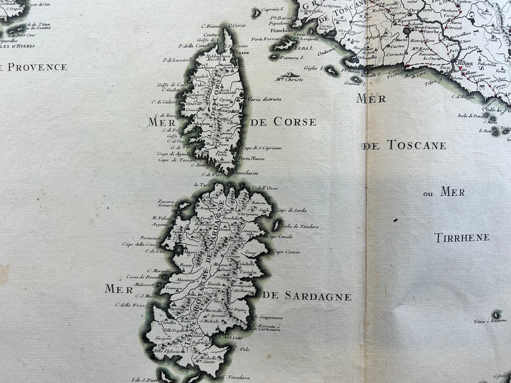 Italy - Italy / Sicily / Sardinia / Corsica / Istria (Pula, Rovinj, Poreč, Cittanova, Koper); Alexis-Hubert Jaillot (1632–1712) - L’Italie divisée en ses principaux Estats, Royaumes et Républiques… où sont exactement remarquées - 1701-1720 #4.3