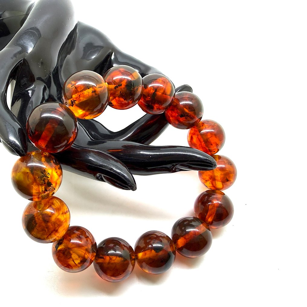 手链 波罗的海琥珀 大珠 16 毫米 32.6 克 - 琥珀 - Baltic amber - succinite #1.0
