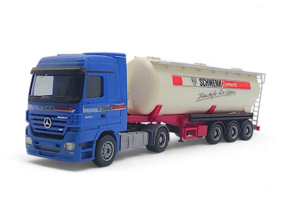 Kibri, Herpa 1:87 - Miniatura de camião (6) - Collezione di 5x Camion con Rimorchi e Betoniere + Set di Accessori Di Trazione e Spinta Per Carichi #2.1