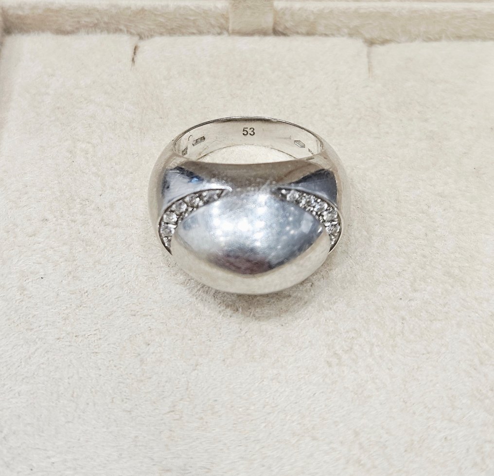 Bvlgari - Δαχτυλίδι - Bvlgari Cabochon - 18 καράτια Λευκός χρυσός #1.0