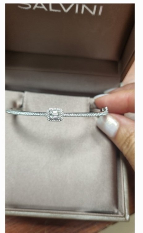 Salvini - 手镯 - 18K包金 白金 钻石 (天然) - 钻石 #1.0