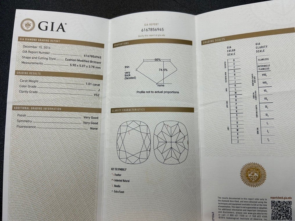 沒有保留價 - 戒指 - 18 克拉 白金 -  1.01ct. tw. 鉆石 (天然) #4.3