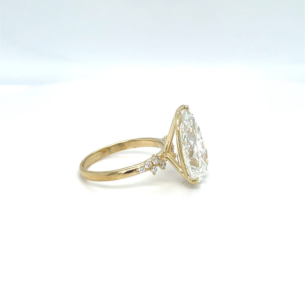 Ring - 14 kt Gelbgold - 6.22ct. tw. Diamant (Laborgezüchtet (Lab Grown)) - Diamant #4.3