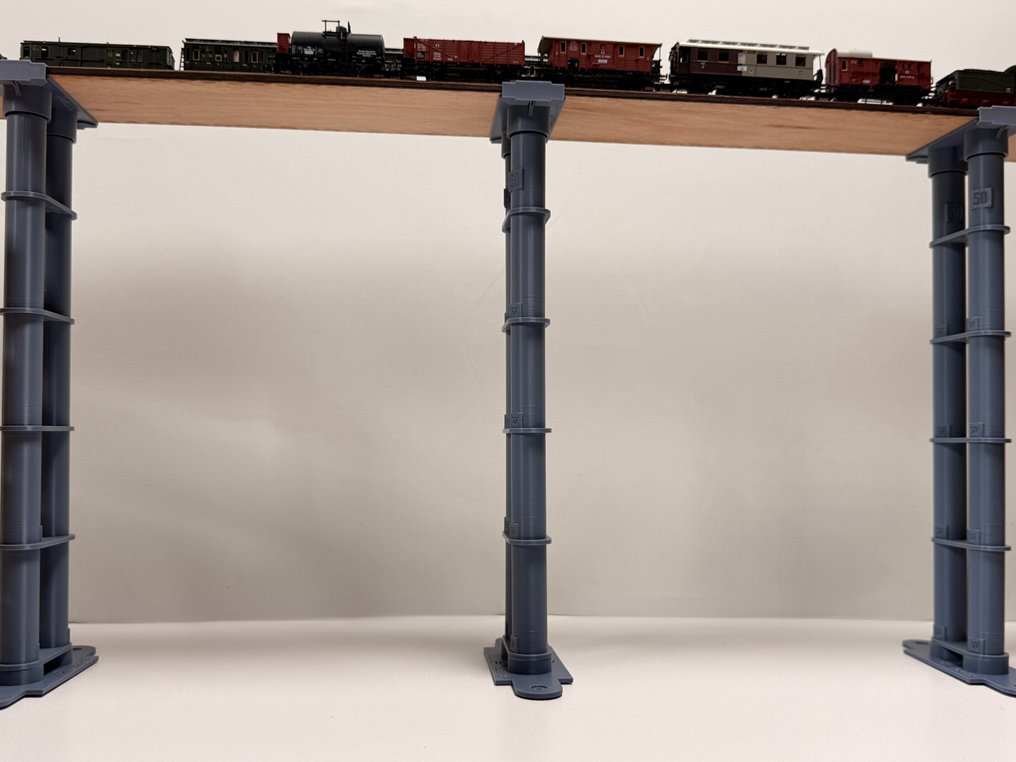AND - FastTrack Project N - NPH2025-CV "Doppelhorn Viadukt" - Model train attachment (1) - Helical ramp for Fleischmann Piccolo #4.3